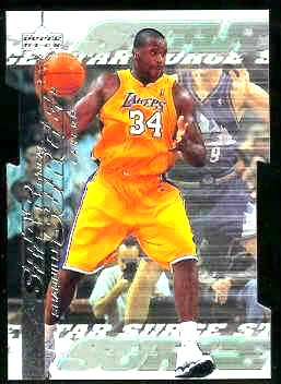 1999-00 Upper Deck Star Surge QUANTUM #S.9 Shaquille O'Neal Basketball cards value