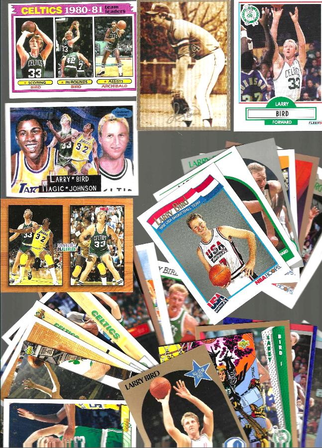 Larry Bird -  Lot of (29) Different (1981-1994) (Celtics) Basketball cards value