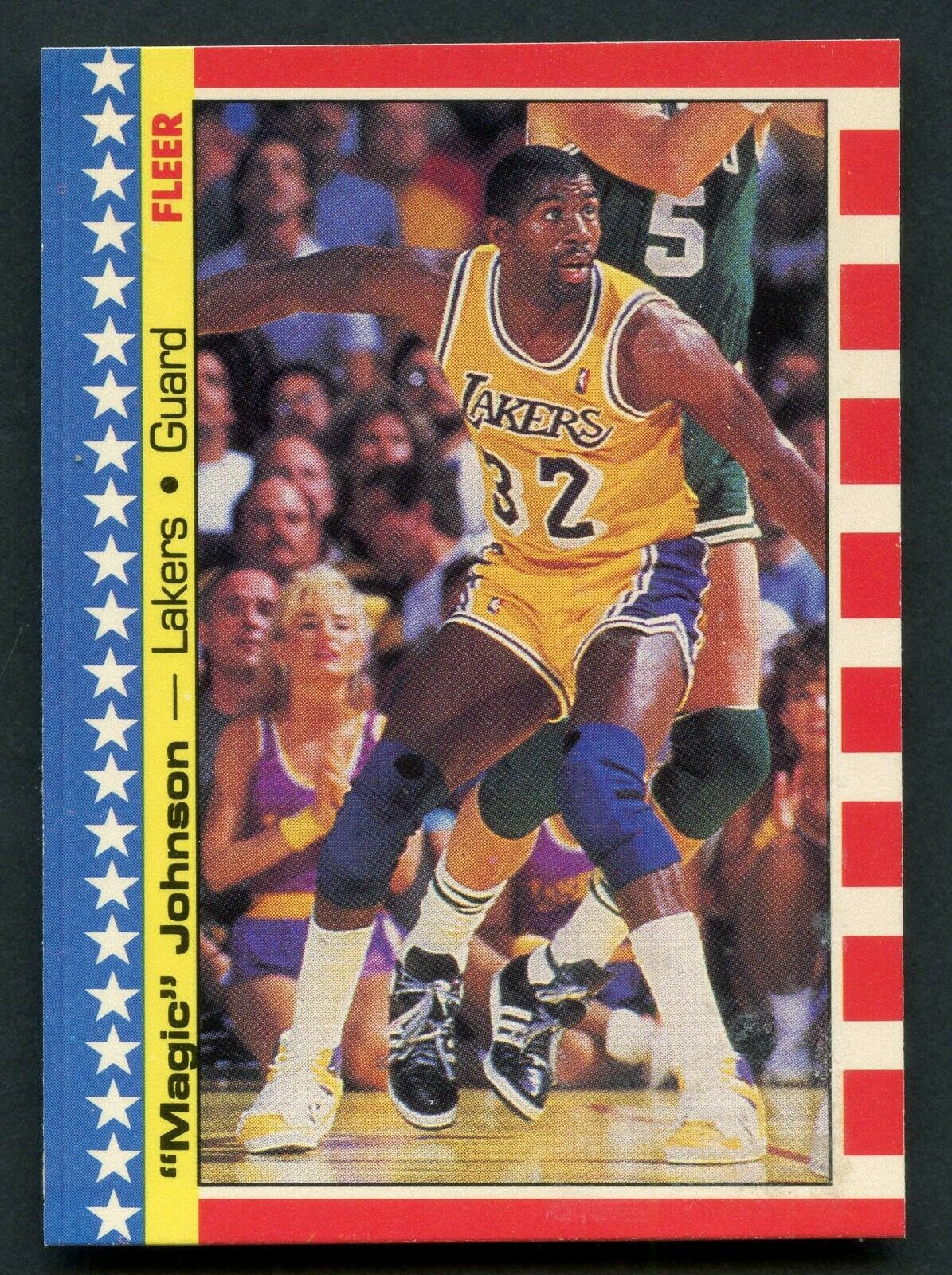 1987-88 Fleer Stickers # 1 Magic Johnson (Lakers) Basketball cards value