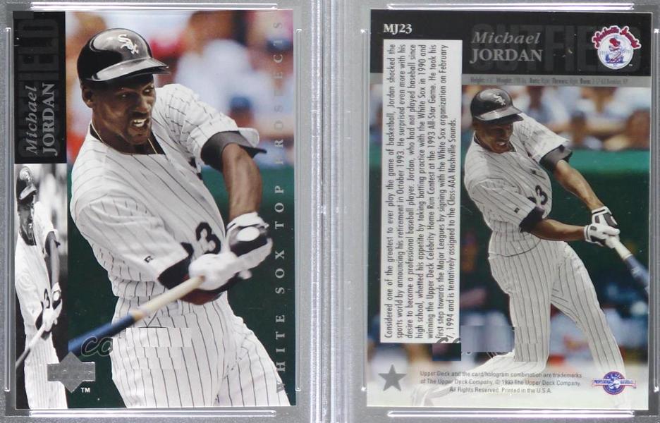 Michael Jordan - 1994 Upper  Deck Minors #MJ23 SILVER BASEBALL ROOKIE Baseball cards value