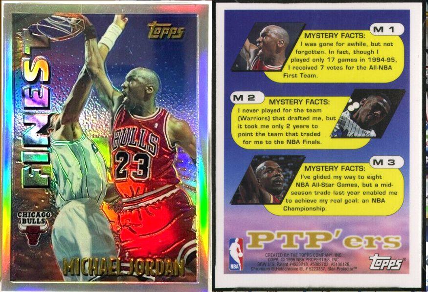    COMPLETE SET: 1995-96 Topps Mystery Finest BORDERED Bordered REFRACTORS Basketball cards value