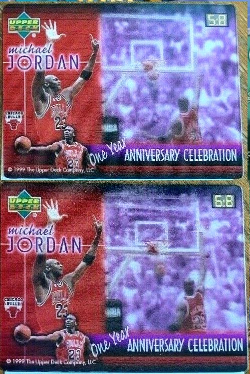 Michael Jordan - 1999 Upper Deck FAREWELL SHOT-Jumbo Lenticular Motion card Baseball cards value