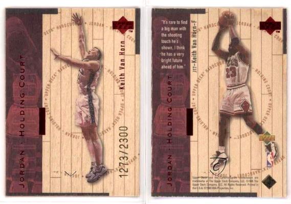 Michael Jordan - 1998 Upper Deck Hardcourt Holding Court #J3 RED [#/2300] Baseball cards value