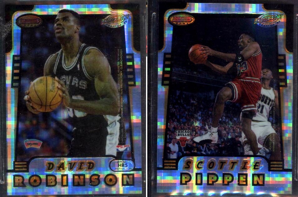 David Robinson/Scottie Pippen - 1996-97 Bowman's Best #HR5 ATOMIC REFRACTOR Baseball cards value