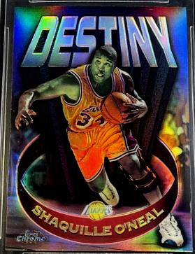 #15 Shaquille O'Neal - 1997-98 Topps Chrome Destiny REFRACTOR (Lakers) Baseball cards value