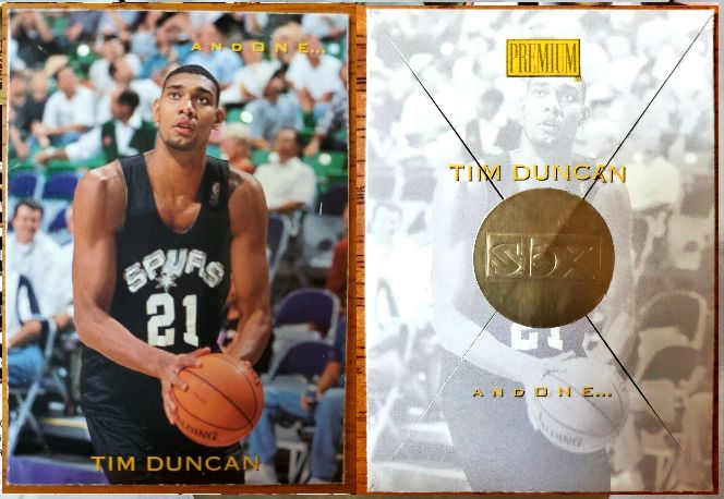 Tim Duncan - 1997-98 Skybox 'AND ONE' ROOKIE (Spurs) Basketball cards value