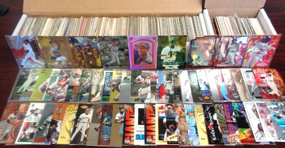  Barry Bonds COLLECTION - Lot of (300) ASSORTED cards !!! (Pirates/Giants) Baseball cards value