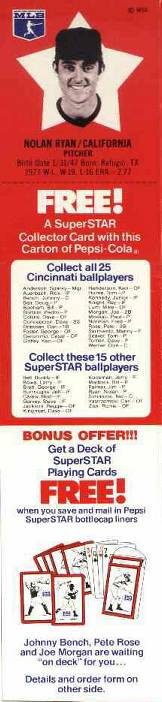 1978 Pepsi #37 Nolan Ryan (Angels) Baseball cards value