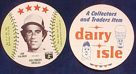Jim Palmer - 1977 Dairy Isle MSA Disc (Orioles) Baseball cards value