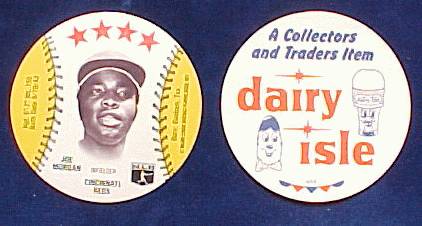 Joe Morgan - 1977 Dairy Isle MSA Disc (Reds) Baseball cards value