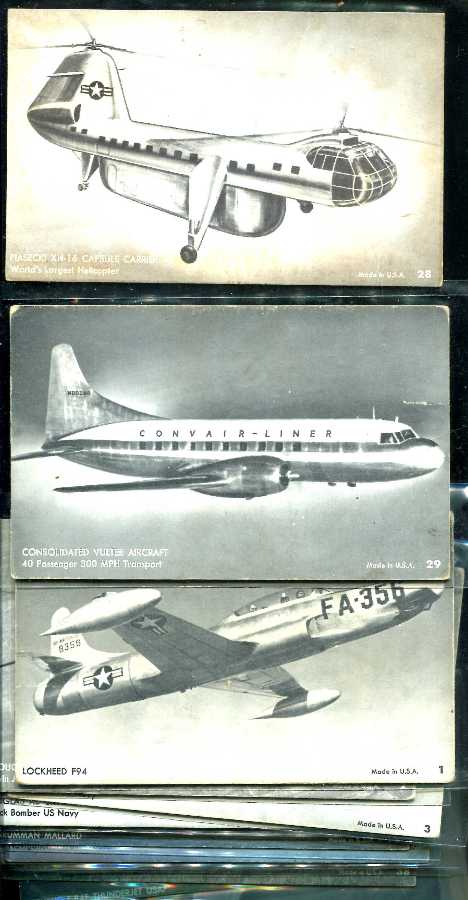 1955 Planes Series 2 EXHIBIT cards - Starter Set/Lot of (22/64) n cards value
