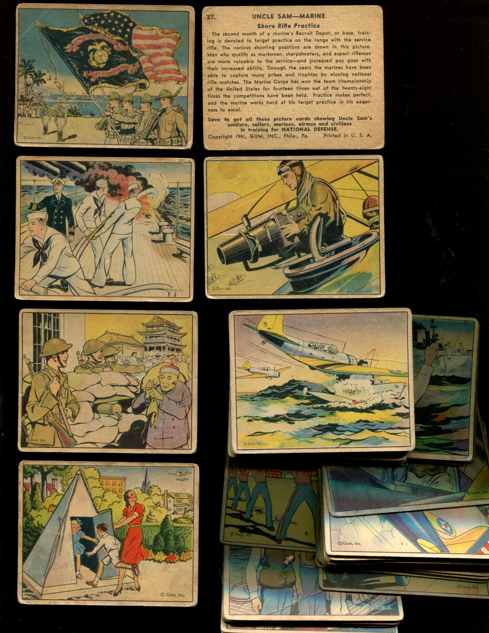  1941 Gum Inc. UNCLE SAM's  - Starter Set/Lot - (50) different Baseball cards value