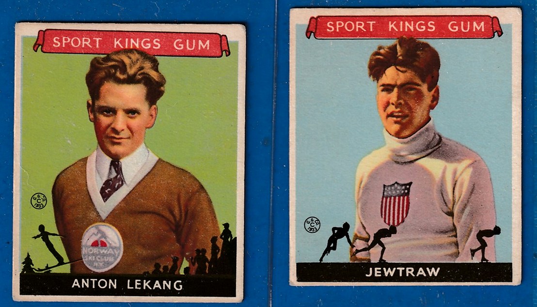 1933 Goudey Sport Kings #11 Charles 'Charlie' Jewtraw [Ice Skating] Baseball cards value