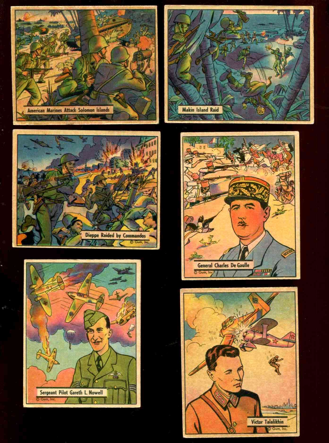 1941 WAR GUM # 97 General Charles De Gaulle n cards value