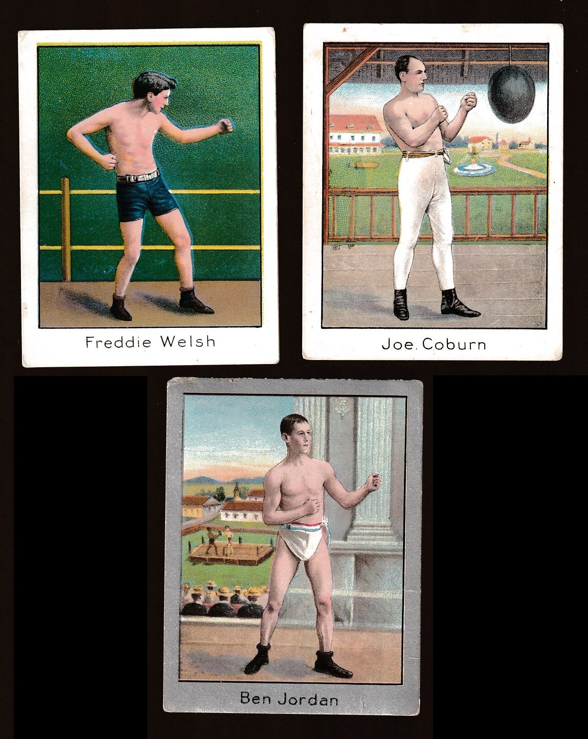  1910 T220 Mecca Cigarettes BOXING - Freddie Welsh Baseball cards value