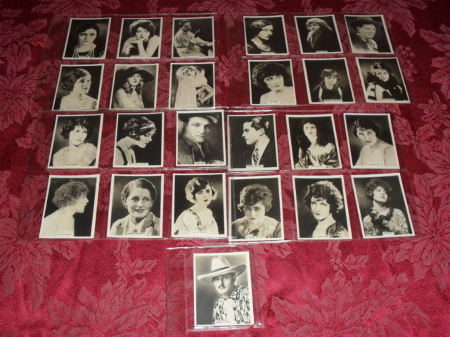 1925 Rothman's Cinema Stars - COMPLETE SET (25 cards) Baseball cards value