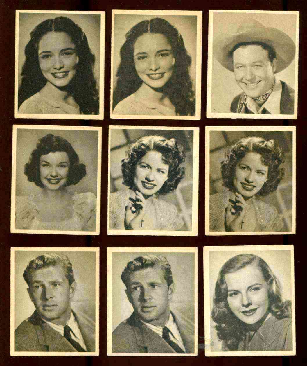 1948 Bowman Movie Stars # 5 MARGARET FIELD n cards value