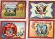 1910 T107 Helmar  -  Lot of (94) 'Seals of U.S. & Countries'