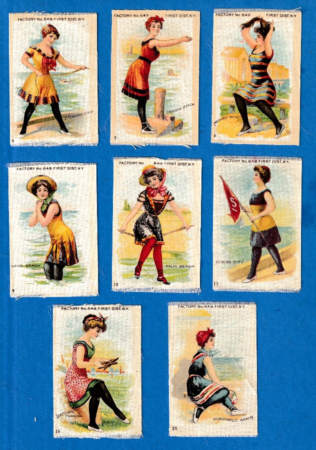 1910's Tobacco Silk Beaches # 4 - Atlantic City Baseball cards value