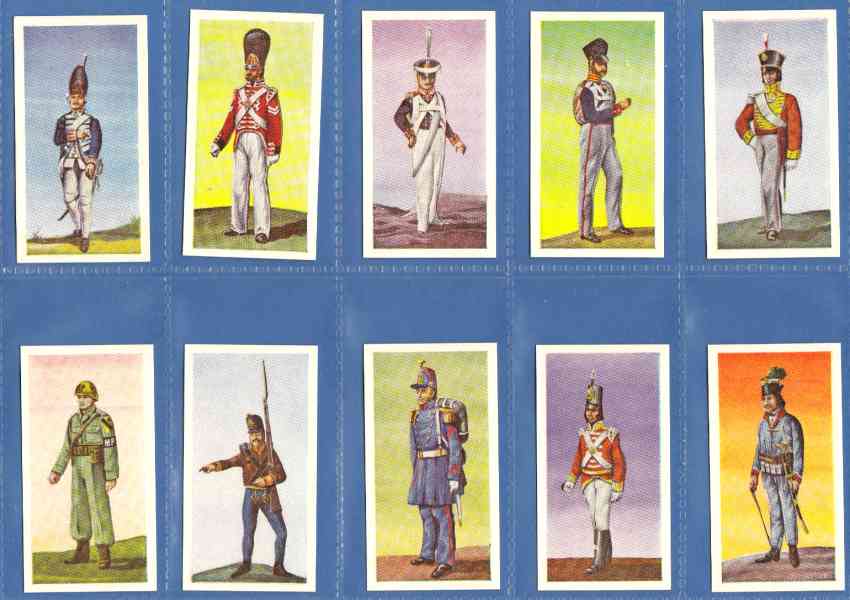 1969 WIKO 'SOLDATEN DER WELT' Complete set (Military) (50 cards,Germany) Baseball cards value