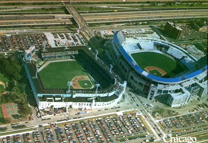  Vintage Postcard (1990) - Comiskey Park OLD & NEW stadium - LOT of (10) Baseball cards value