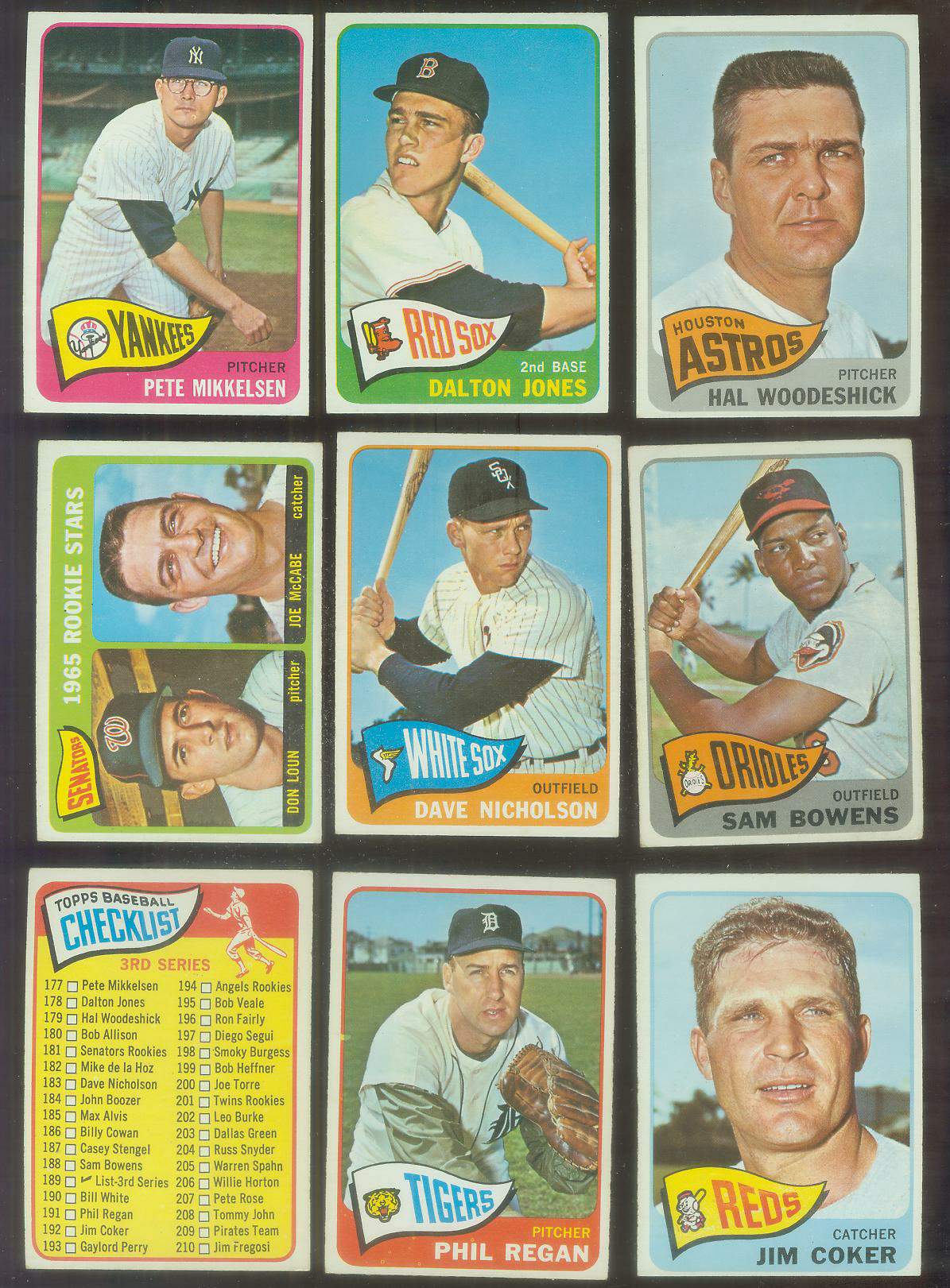 1965 O-Pee-Chee/OPC #189 Checklist #177-#264 Baseball cards value