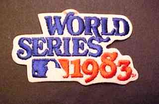 1983 Vintage World Series Patch - Lot of (10)