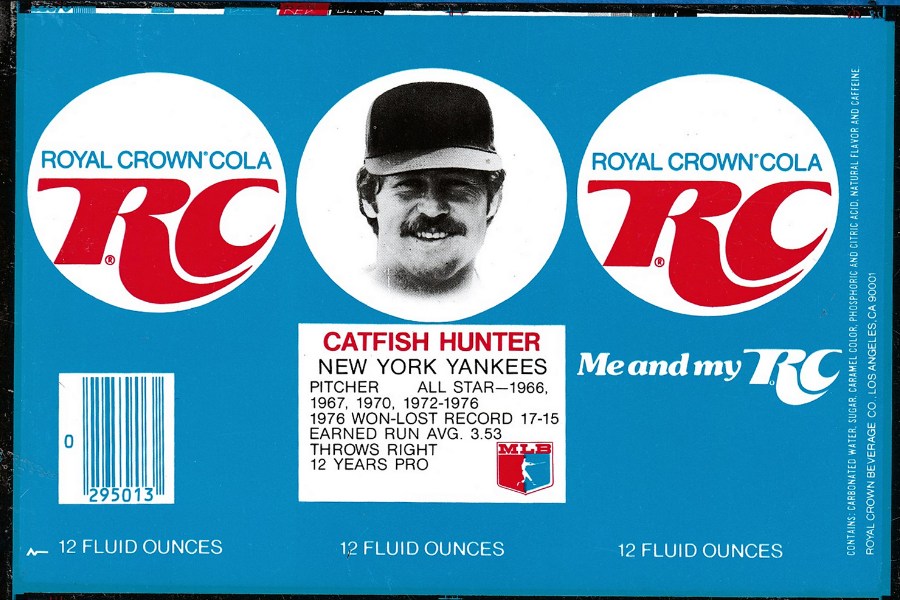  1978 Royal Crown Cola FLAT CAN - CATFISH HUNTER (Yankees) Baseball cards value