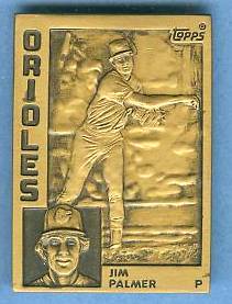 1984 Topps #.8 Jim Palmer - BRONZE GALLERY OF CHAMPIONS Baseball cards value