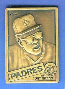 1985 Topps #.4 Tony Gwynn - BRONZE GALLERY OF CHAMPIONS Baseball cards value