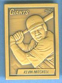 1990 Topps #.5 Kevin Mitchell - BRONZE GALLERY OF CHAMPIONS Baseball cards value