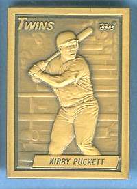 1990 Topps #.7 Kirby Puckett - BRONZE GALLERY OF CHAMPIONS Baseball cards value