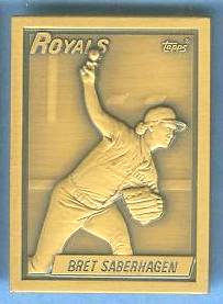 1990 Topps #10 Bret Saberhagen - BRONZE GALLERY OF CHAMPIONS Baseball cards value