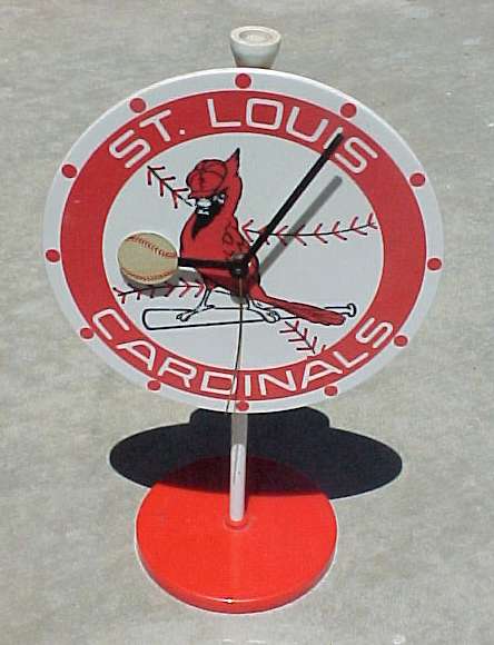  ST. LOUIS CARDINALS - Wide-Up ALARM CLOCK !!! Baseball cards value