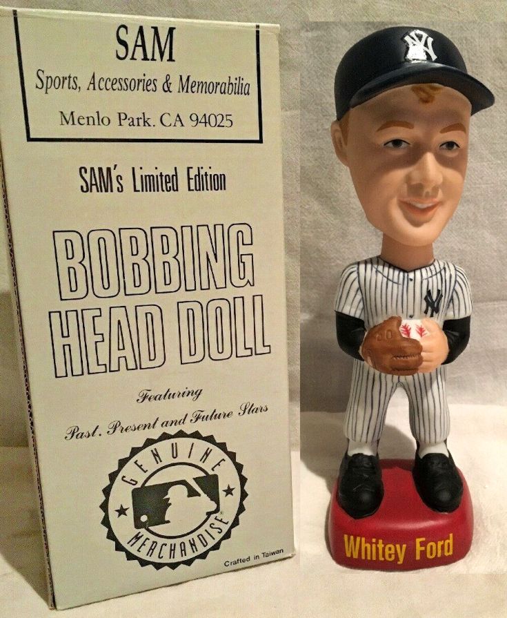  Whitey Ford - SAM's Bobbing/Bobble Head - 8-1/2 inch (Yankees) Baseball cards value