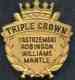  Limited Edition TRIPLE CROWN lapel pin w/MICKEY MANTLE,TED WILLIAMS !!!