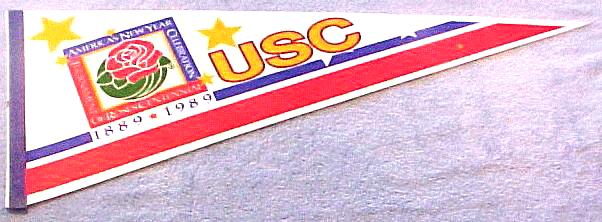  PENNANT - 1989 USC Tournament of Roses Centennial Baseball cards value