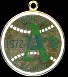  1972 Oakland A's WORLD SERIES Press Pin Charm (w/LOA & other doc.)
