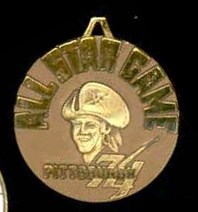  1974 Pittsburgh PIRATES ALL-STAR GAME Press Pin (w/LOA & other doc.) Baseball cards value