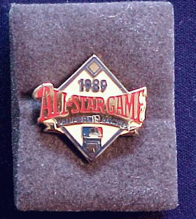  1989 California Angels ALL-STAR GAME Press Pin Charm Baseball cards value