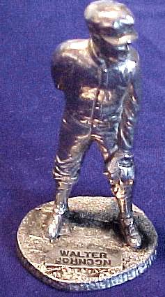  Walter Johnson - 1979 Signature Pewter Figurine (Senators) Baseball cards value