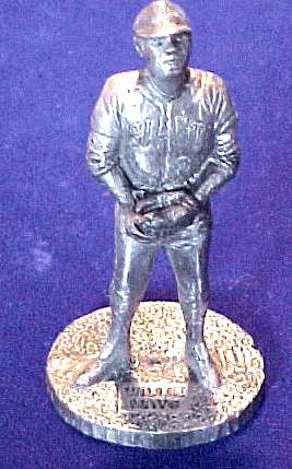 Willie Mays - 1979 Signature Pewter Figurine (Giants) Baseball cards value