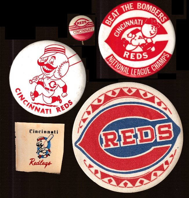  Cincinnati Reds - Vintage 1950's/1960's 3-1/2 inch button/pin Baseball cards value