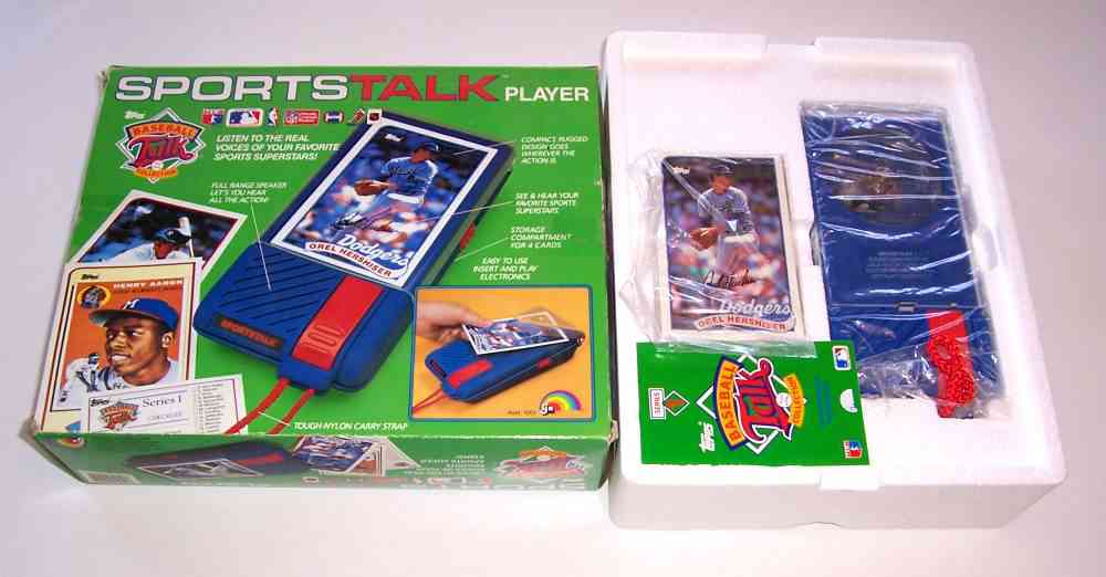  1989 SPORTSTALK - Complete in original box with player Baseball cards value
