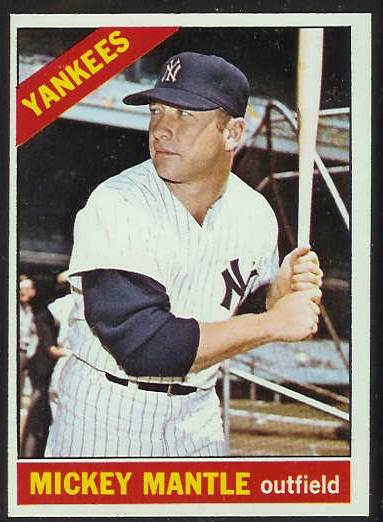 1966 O-Pee-Chee/OPC # 50 Mickey Mantle [#a] (Yankees) Baseball cards value