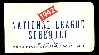  1942 National League Pocket Schedule (Compliments of the Phillies)