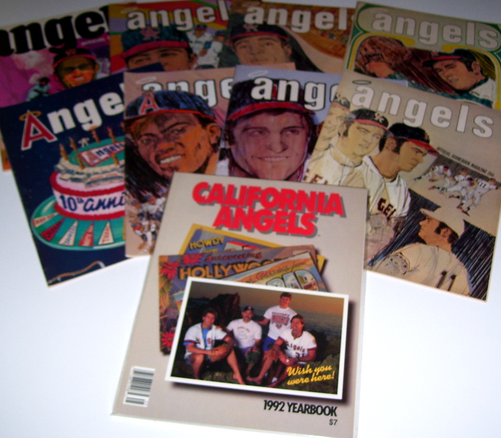  1968-1975 Angels Scorebooks & Programs - Lot of (8) + NM/MT 1992 Yearbook Baseball cards value