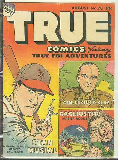 1949 True Comics #78 Comic Book - Stan Musial ... Baseball cards value