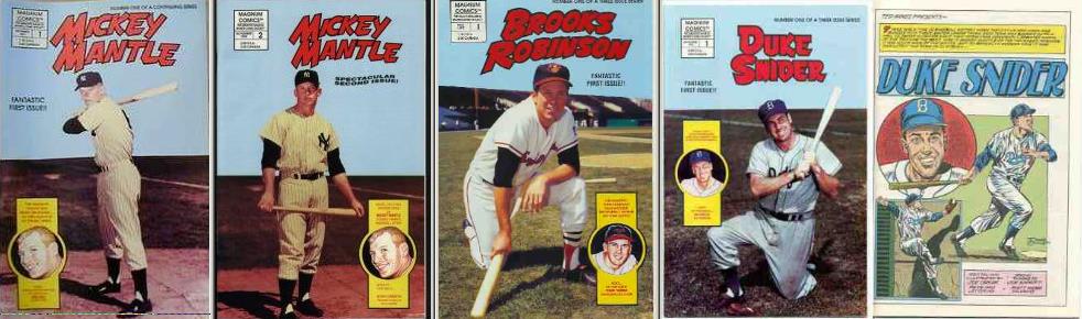  BASEBALL COMIC BOOKS (1991-92) - LOT OF (100) with MICKEY MANTLE #1 & #2 Baseball cards value