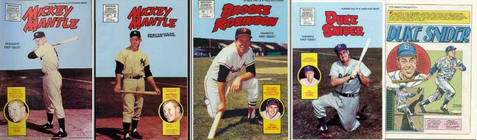 BASEBALL COMIC BOOKS (1991-92) - LOT OF (100) with MICKEY MANTLE #1 & #2 Baseball cards value